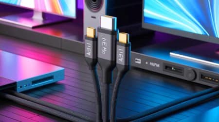 La Chine révolutionne la connectivité : le GPMI prêt à remplacer le HDMI dans nos foyers Illustration de la nouvelle connectique GPMI développée par la Chine pour remplacer le standard HDMI.