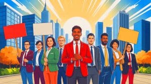 Illustration de la mobilisation des employés de Rockstar Games pour la réintégration de leurs collègues licenciés.