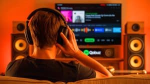 Illustration de l'expérience utilisateur sur la plateforme de streaming musical Qobuz.