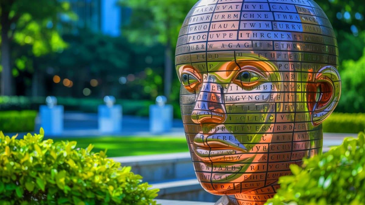 Un mystérieux message crypté à la CIA : un million d’euros dépensé pour percer son secret fascinant Illustration de la sculpture Kryptos au siège de la CIA, entourée de mystères depuis plus de 30 ans.